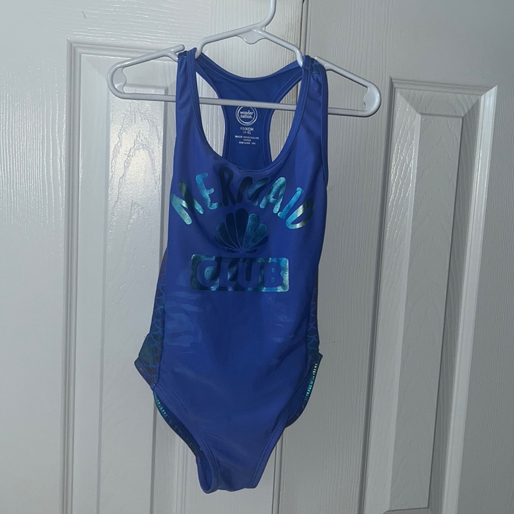 Wonder nation girls “mermaid club” swimsuit